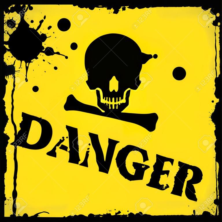 Vector danger icon yellow and black