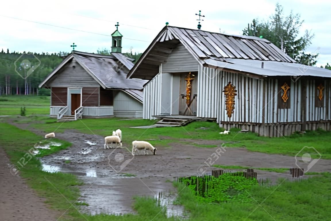 Старая Деревня Часовня. Северная Русская Деревня. Кенозерья. Архангельская  Область, Россия Фотография, картинки, изображения и сток-фотография без  роялти. Image 60927578