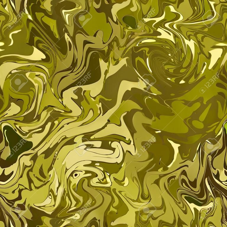 Tarnung mit Schattierungen von Gold, Bronze. Nahtlose Mode-Camouflage-Textur. Marmor chaotische Linien.