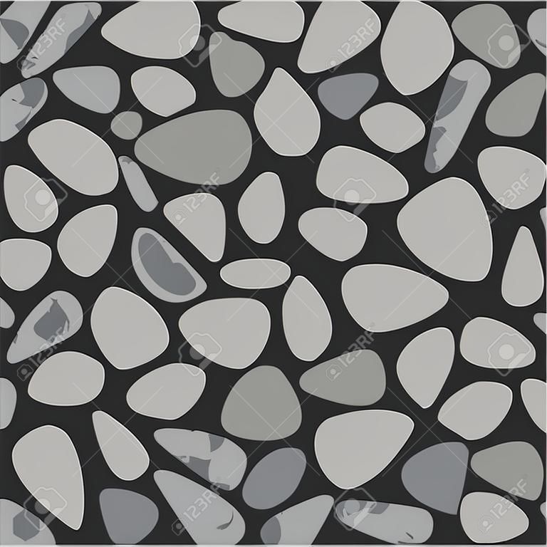 Ghiaia - Vector sfondo grigio e nero