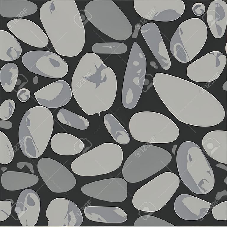 Gravel - Vector background gray and black