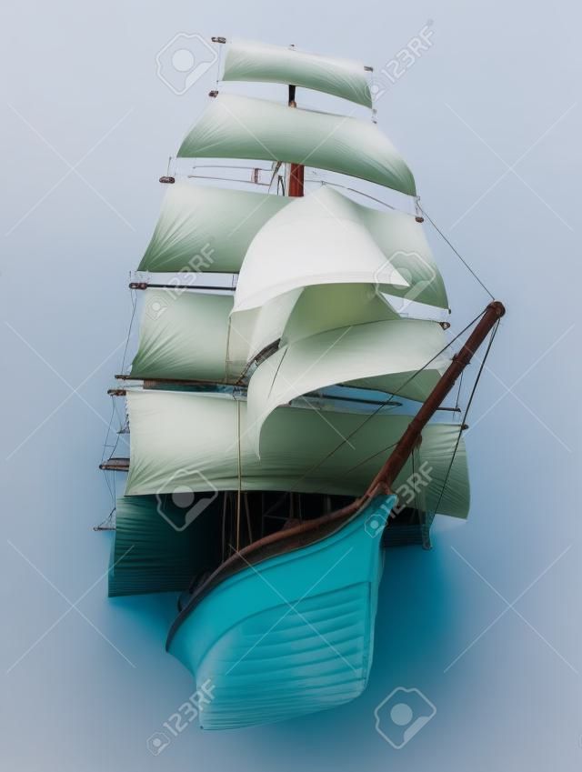 klassische Boot auf weißen Hintergrund isoliert