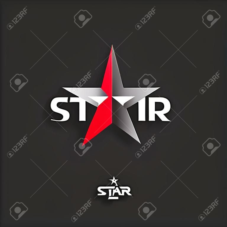 Vector graphic symbol with stylized star