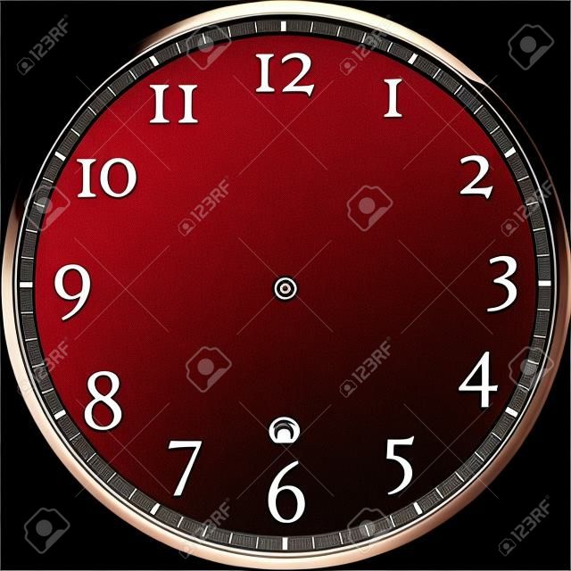 large watch face with numerals, without watch hands