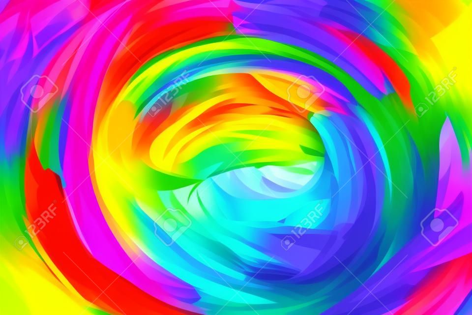 l'arte astratta arcobaleno luminoso modello olio di sfondo