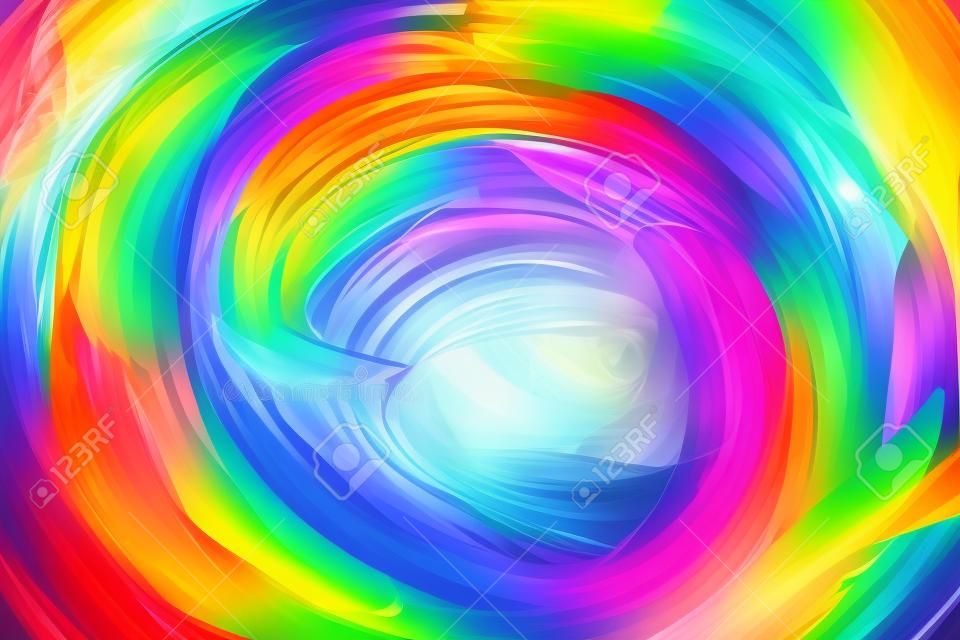 l'arte astratta arcobaleno luminoso modello olio di sfondo