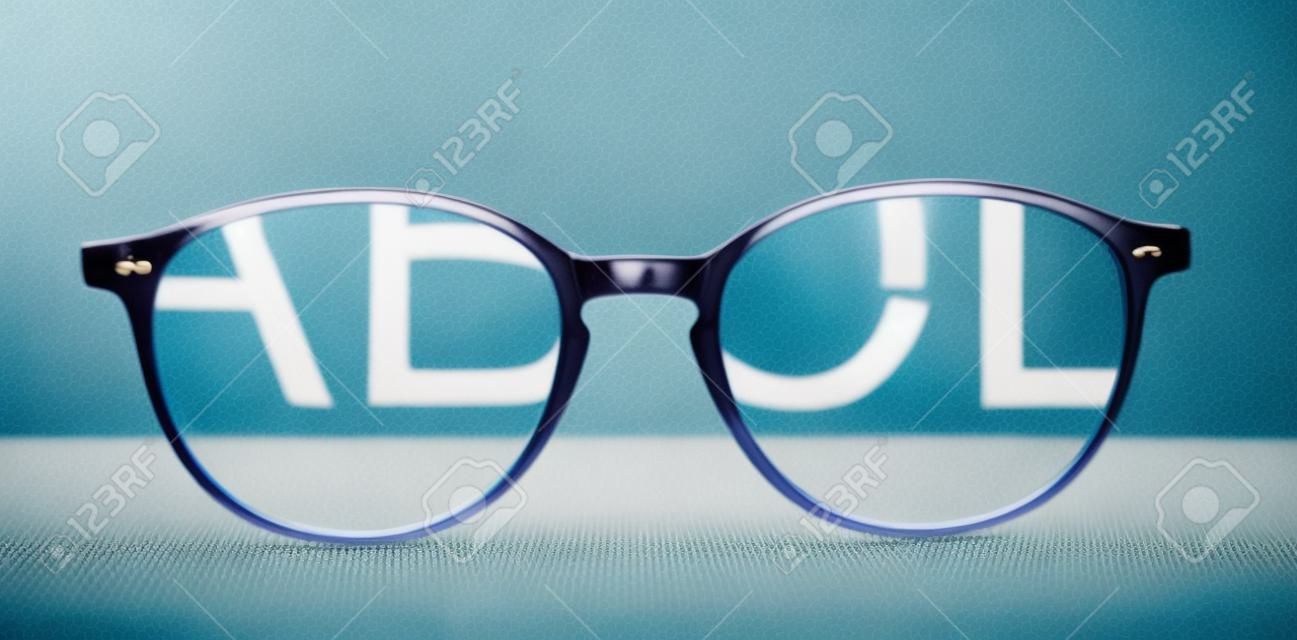 glasses with correction of blur