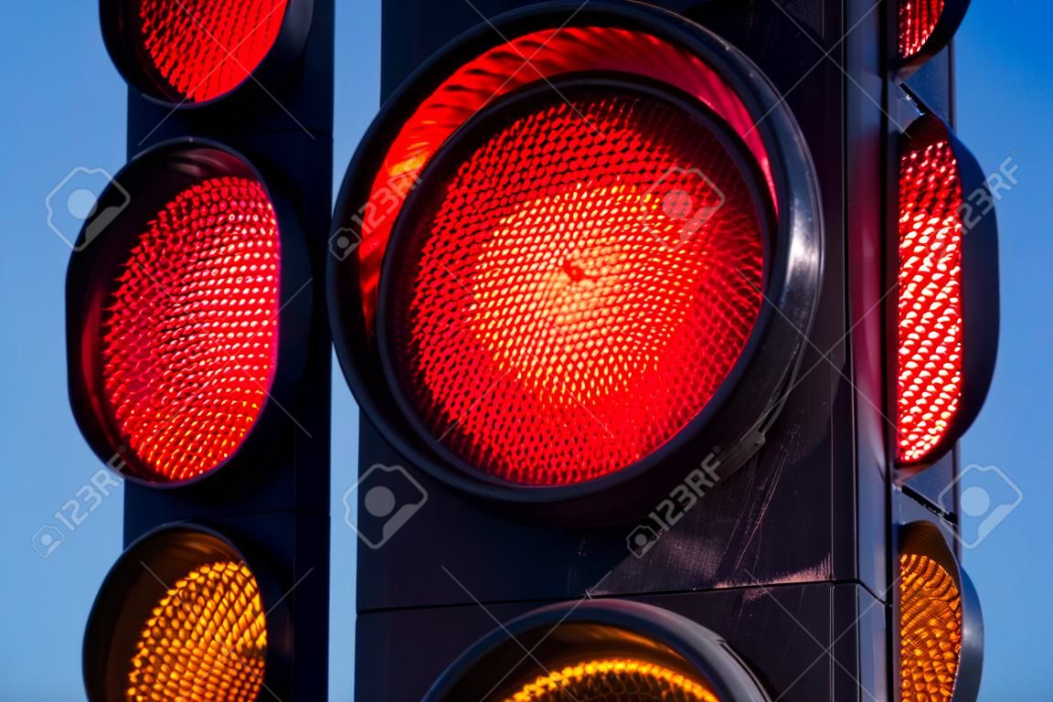 Red light at a bicycle crossing