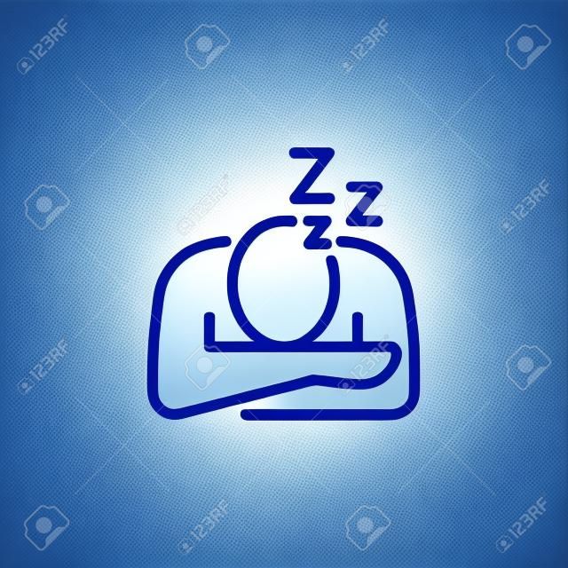 Icon Symptoms Infection, Fatigue Burnout Sleeping Work