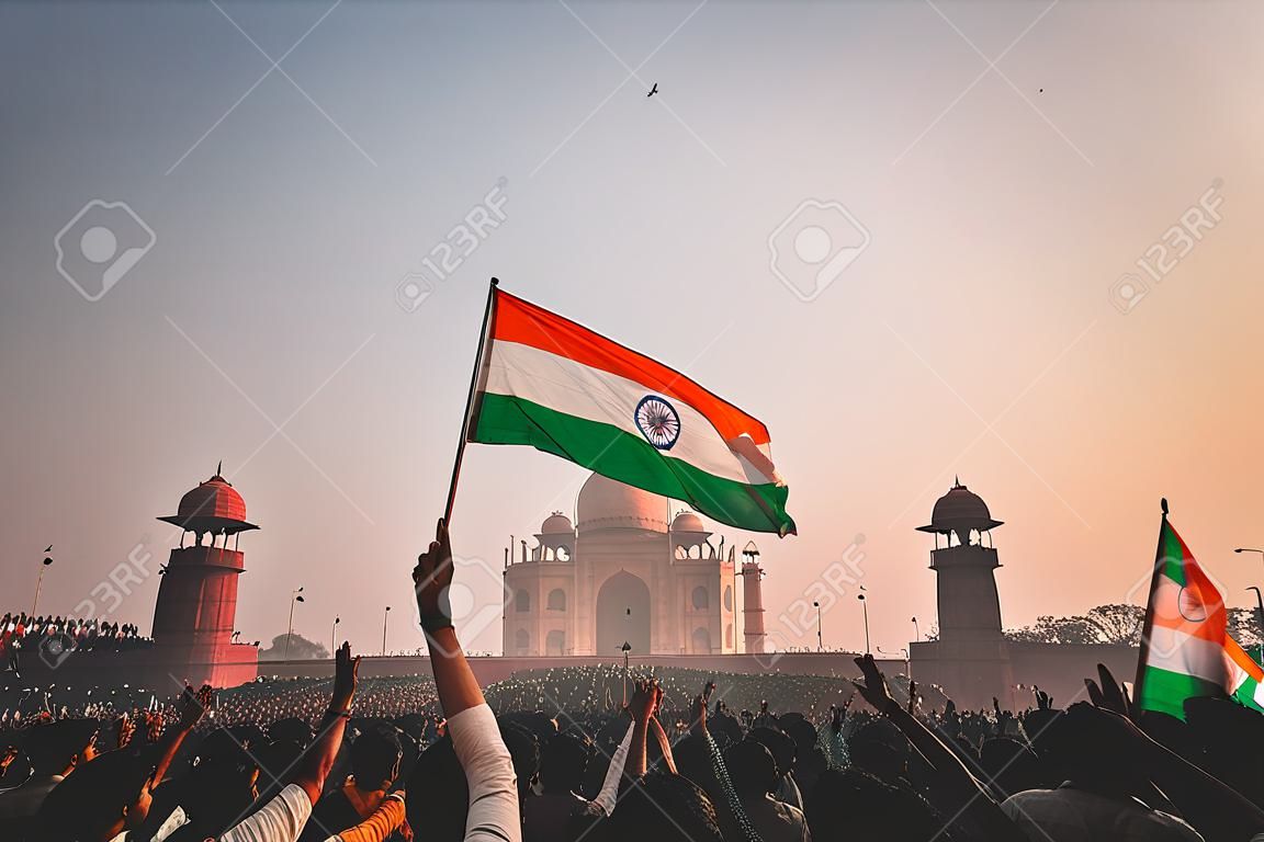 People celebrating India Republic Day