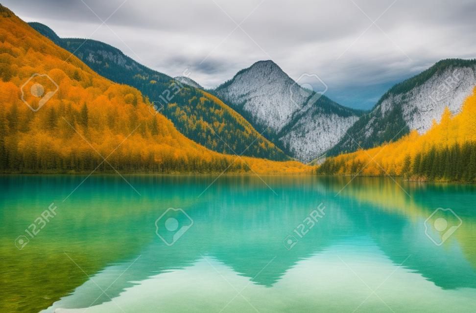famous Plansee in Austria in autumn