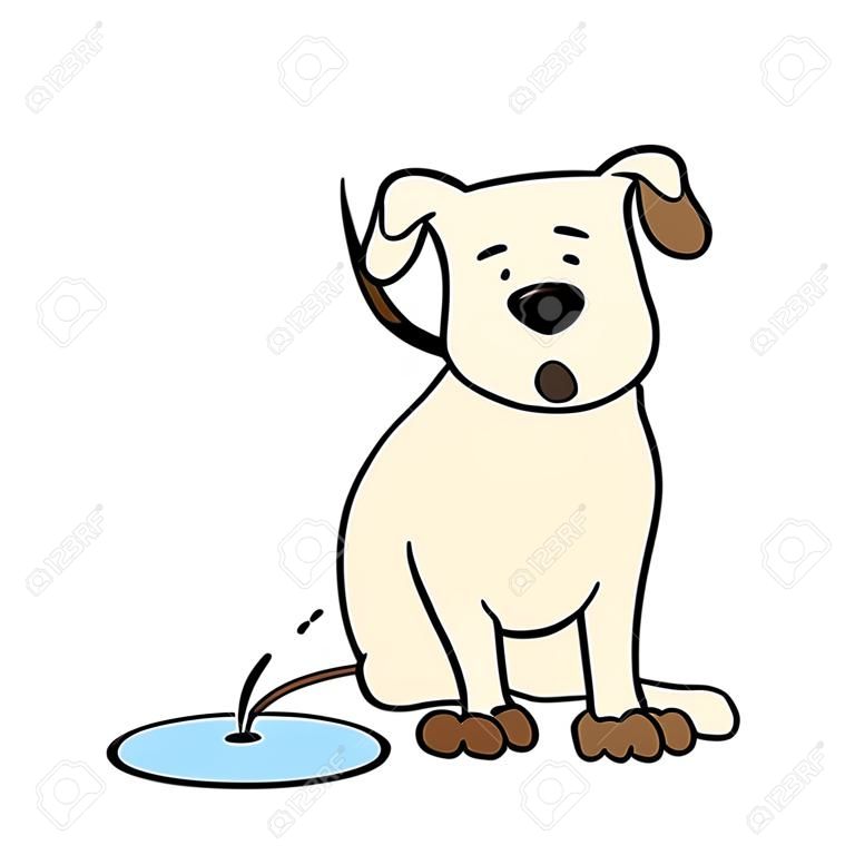 illustration of cartoon dog