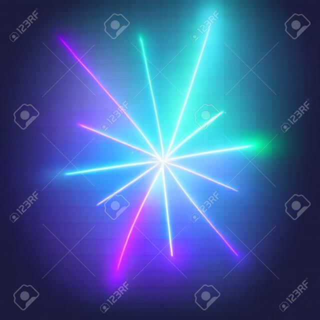 Vector glowing light bursts with sparkles on transparent background. Transparent gradient stars, lightning flare. Magic, bright, natural effects. Abstract texture for your design and business.
