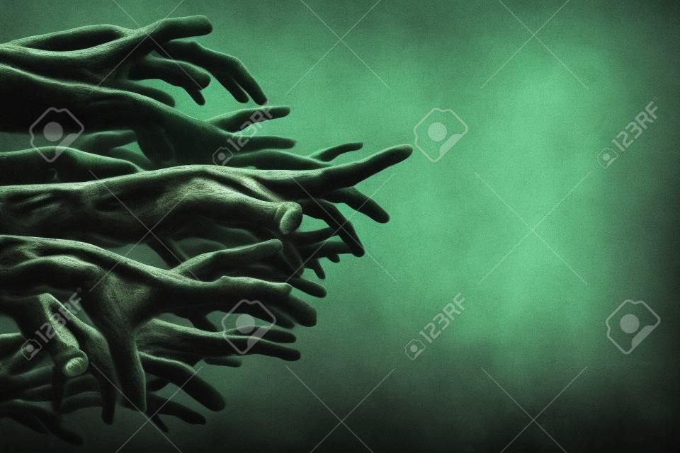 Mãos zombies