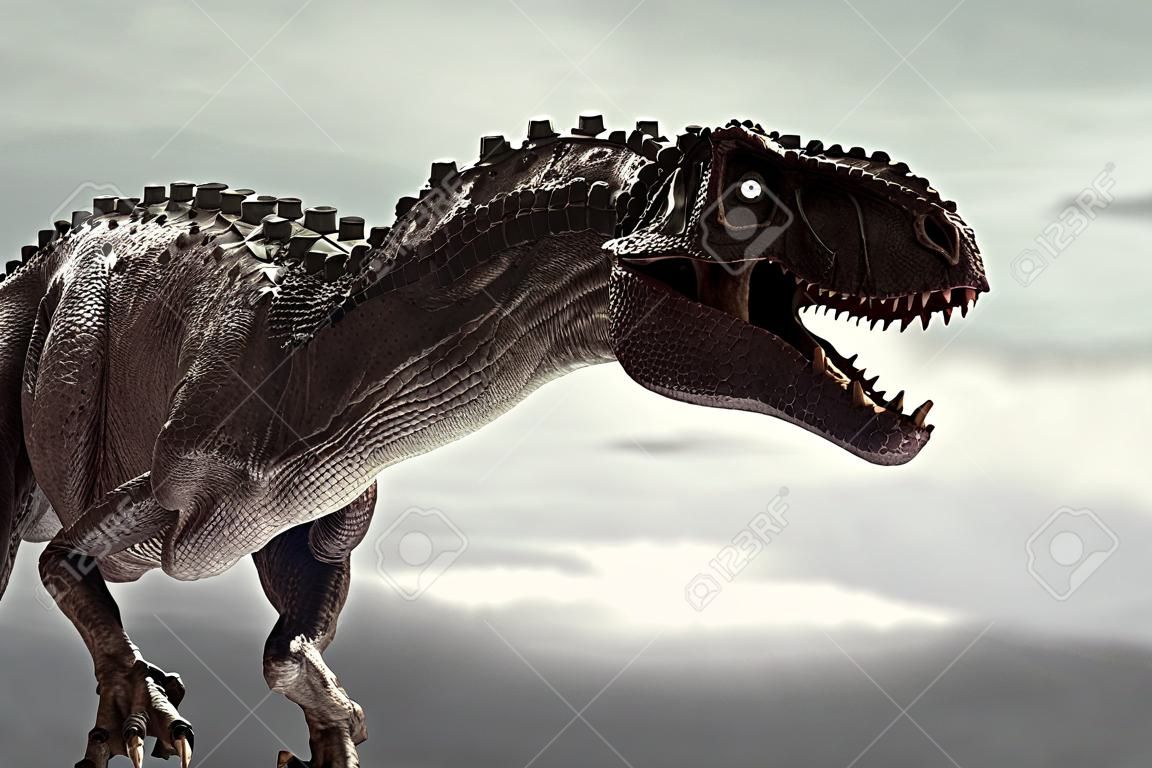 Dinosaur, Tyrannosaurus Rex destroyed city