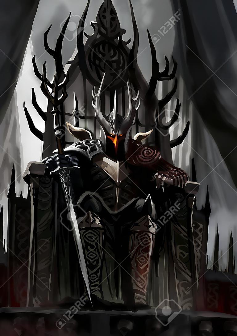 trône du roi noir