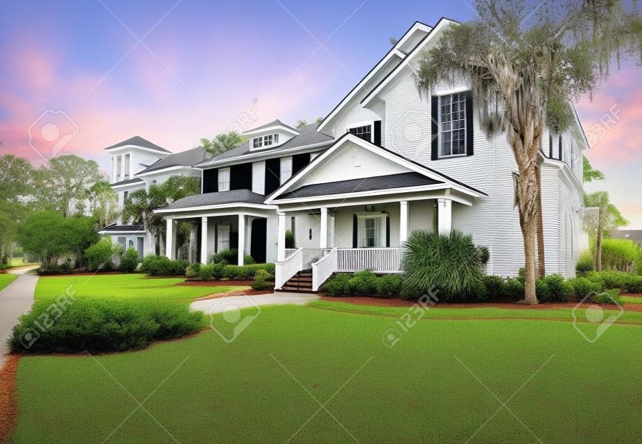 Typische südlichen Stil Häuser von New Orleans, Louisiana.