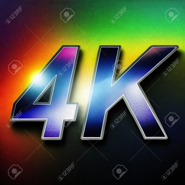 4K超高清電視技術的標誌
