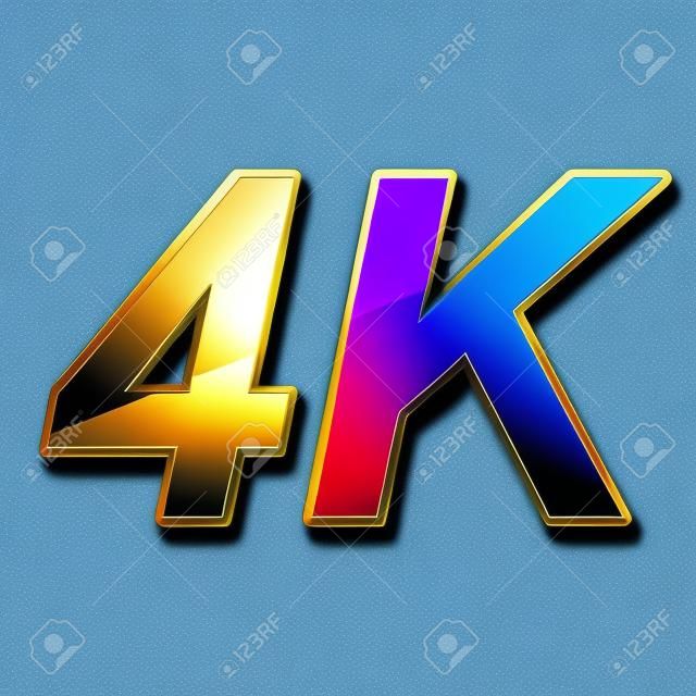 4K超高清電視技術的標誌