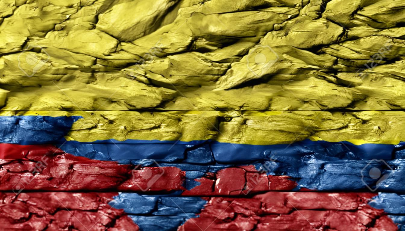 Bandera de Colombia textura áspera