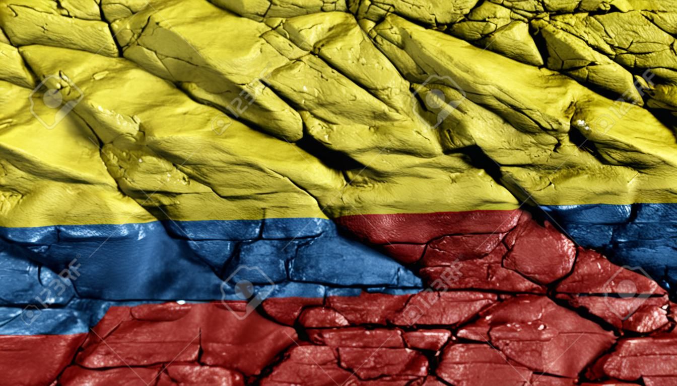 Bandera de Colombia textura áspera