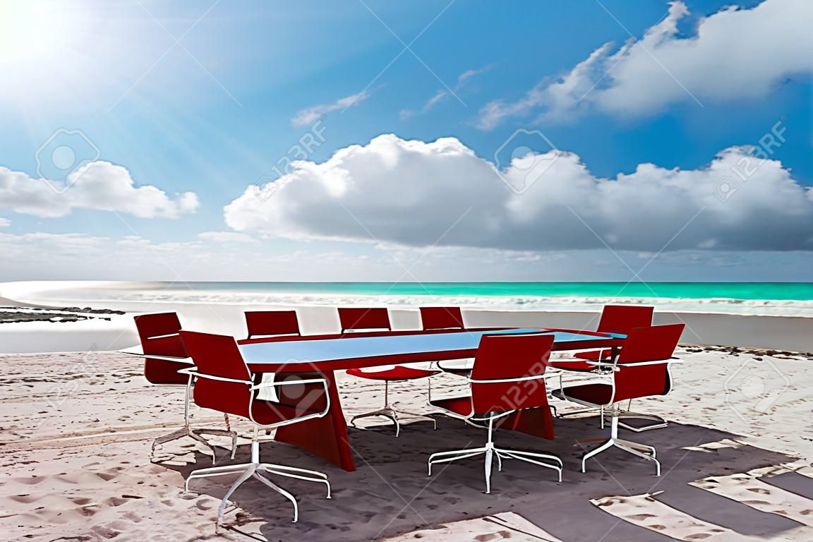 在海边的海边的会议室