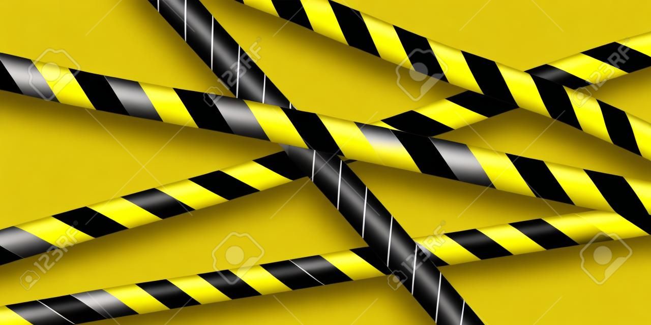 Gelb und schwarz gestreiften Hintergrund Hazard Band