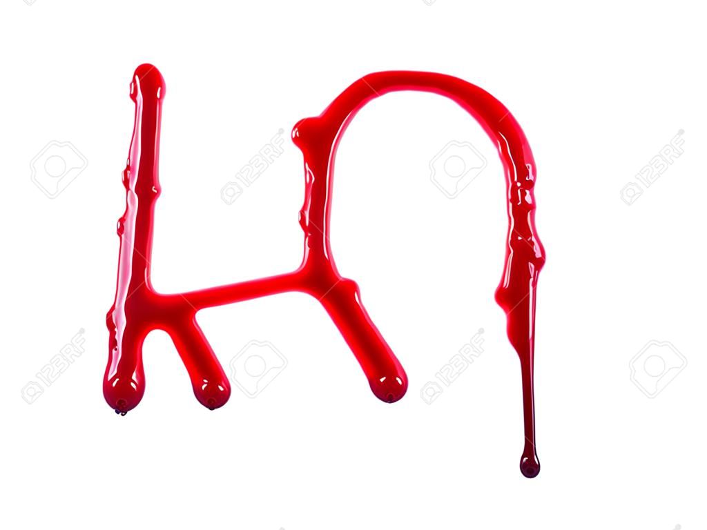 Kan damlayan R harfi fontları