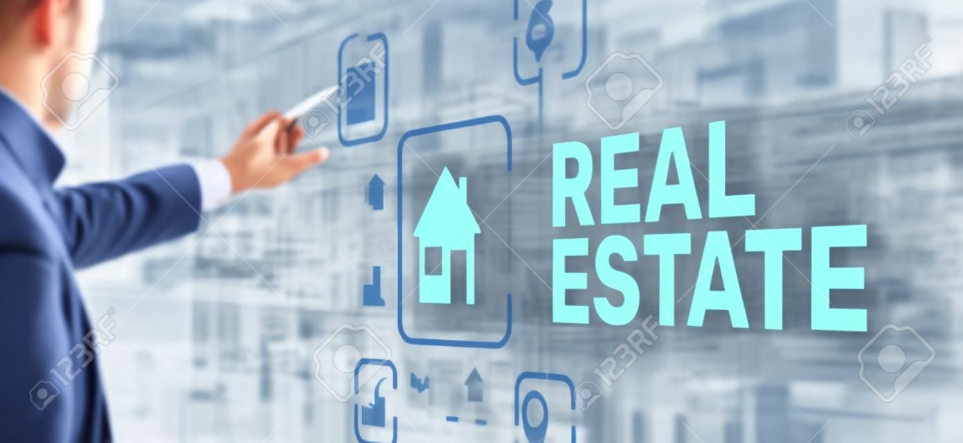 Real estate concept. Buying real estate for business or life