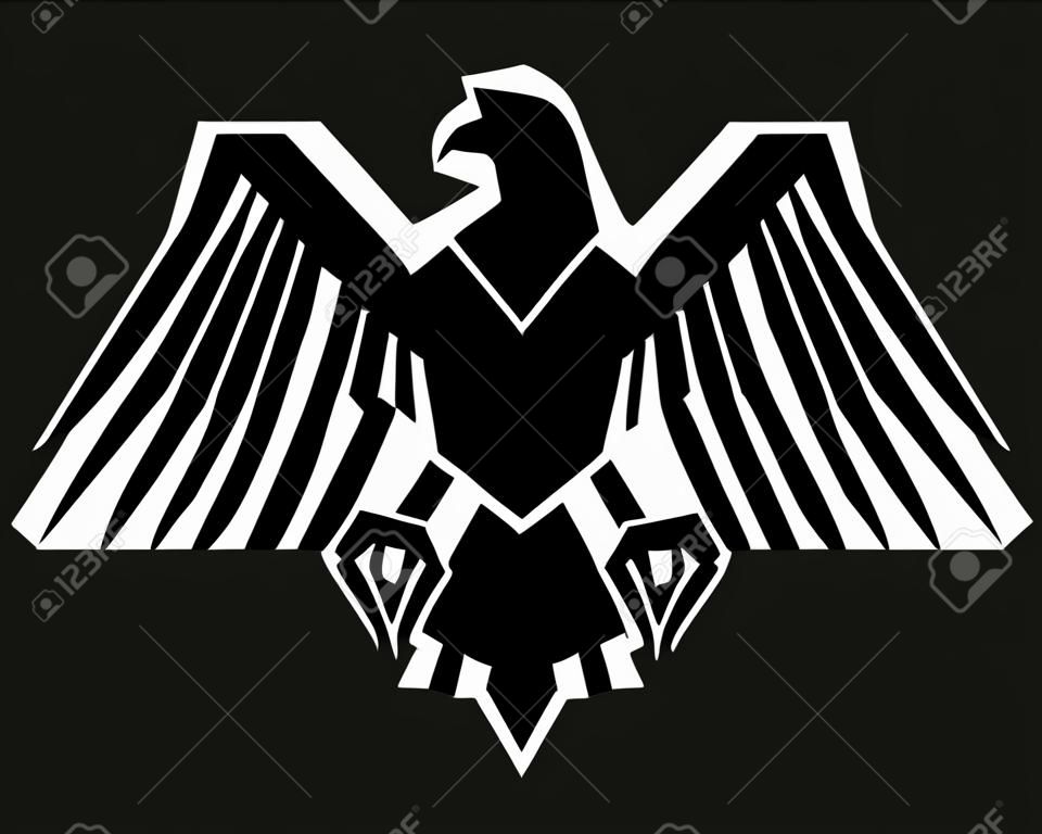 Черный Silhoutte орла Символ
