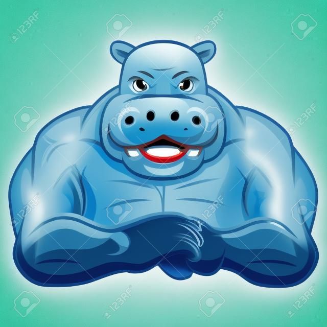 Hippo starke Maskottchen