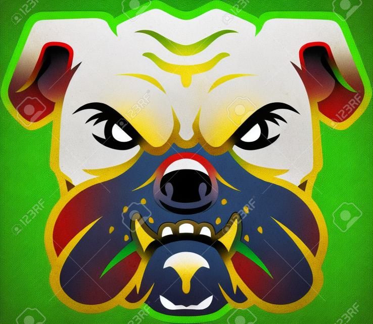 Bulldog cabeça símbolo