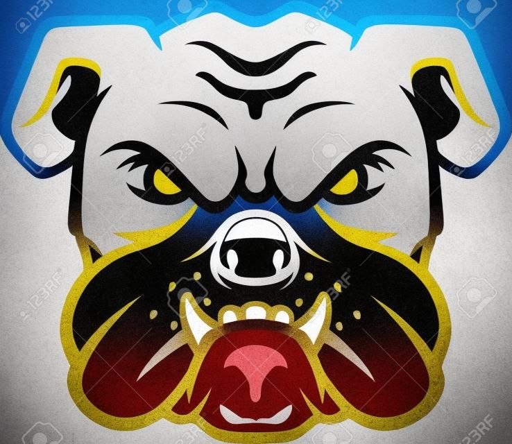 Bulldog símbolo de la cabeza