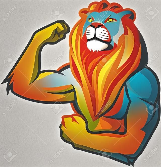 erős oroszlán
