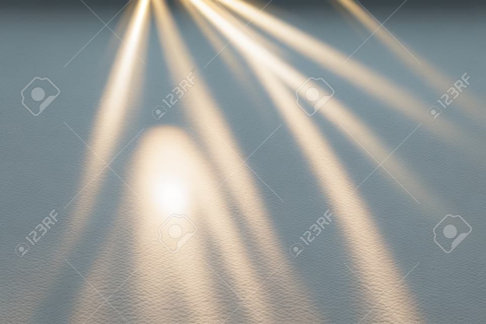 Blurred overlay effect for photo and mockups. Wall texture with organic drop diagonal shadow and rays of light on a white wall. shadows for natural light effects