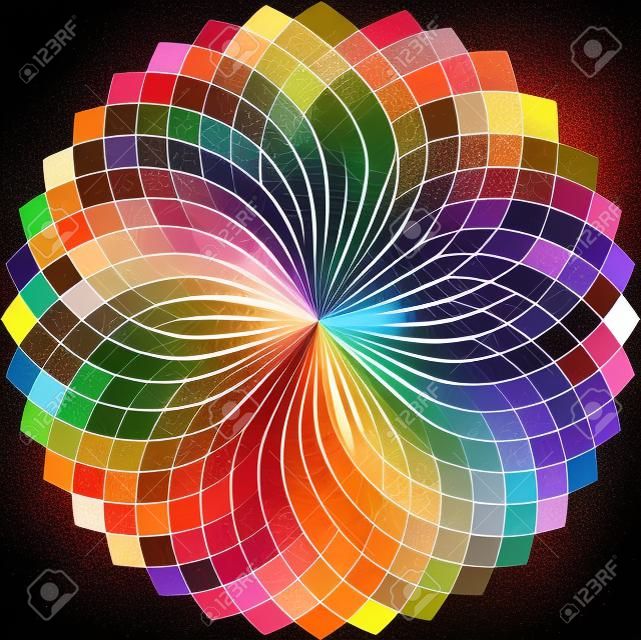 Color wheel background  Illustration