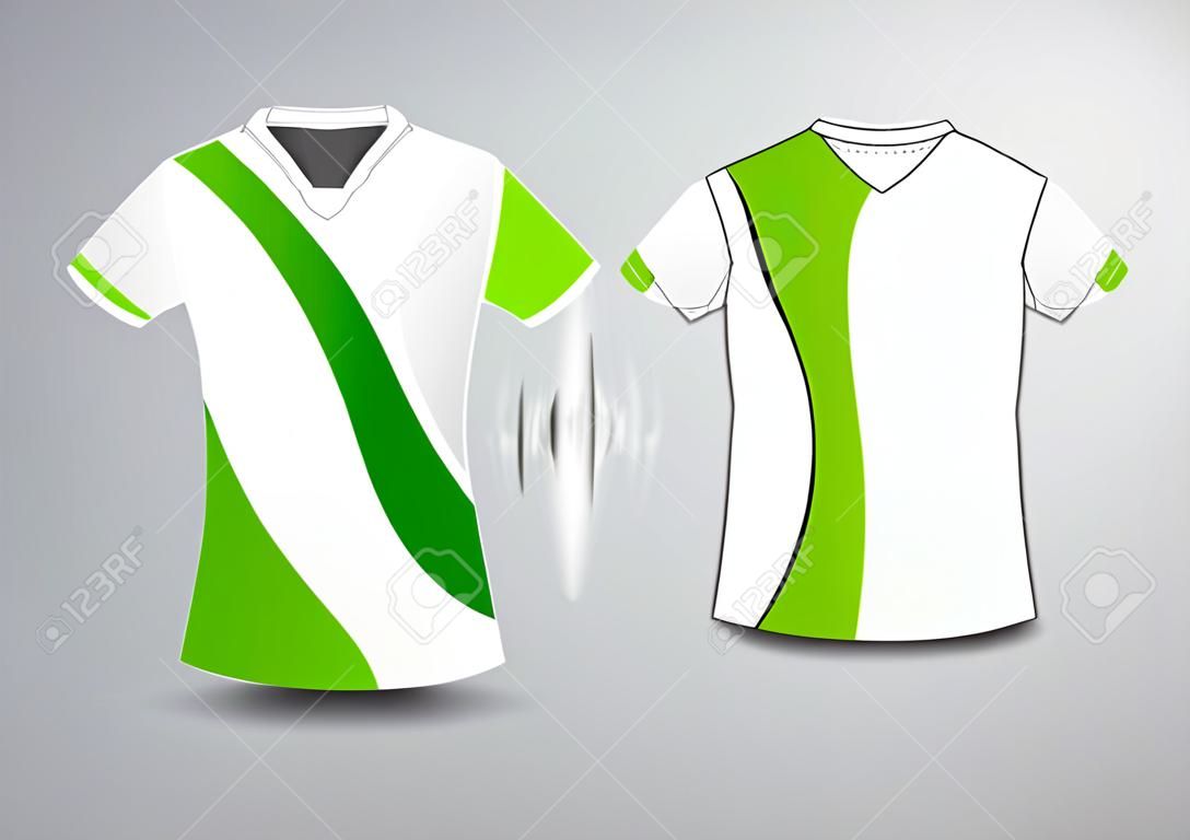 Camisetas deportivas verde store con blanco