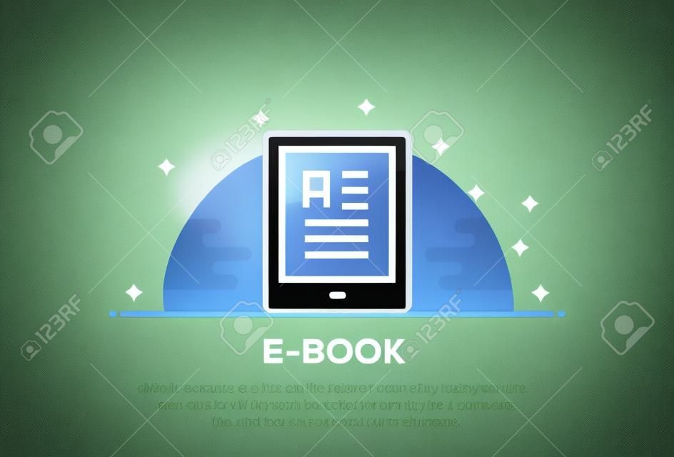 E-BOOK ICON CONCEPT
