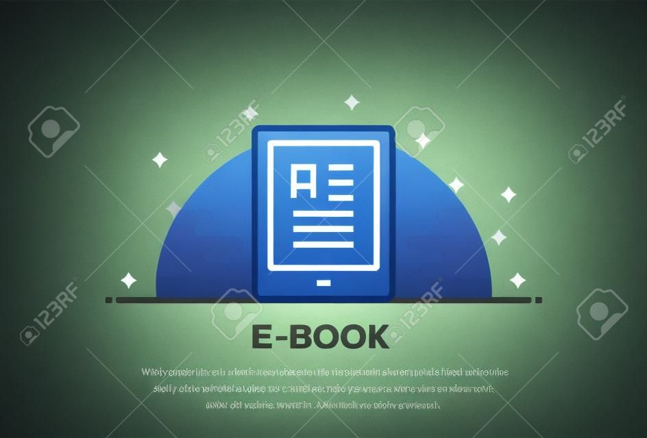E-BOOK ICON CONCEPT