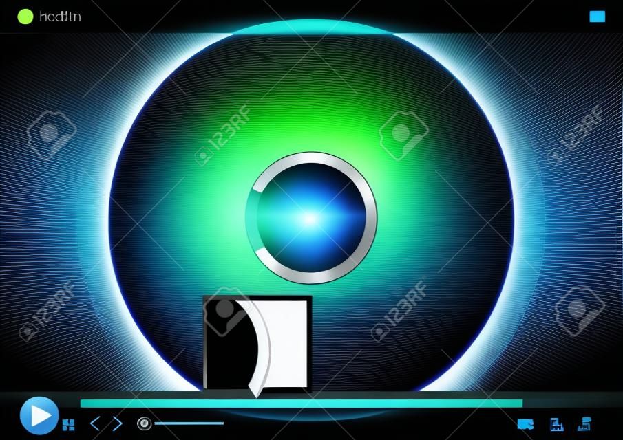 Vector Interface of media player