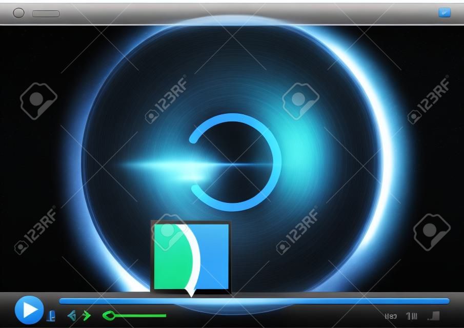 Vector Interface of media player
