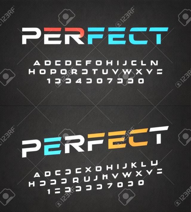 sport modern alphabet fonts and numbers. Typography font uppercase and number. vector illustrator