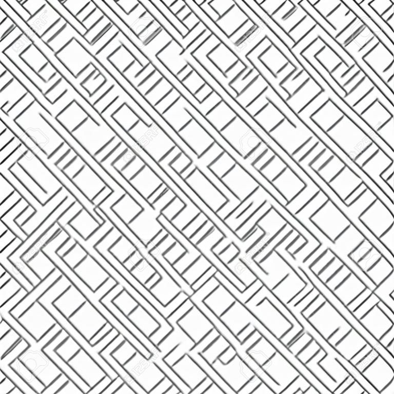 Nahtloses geometrisches Muster. Ein kantiges Ornament auf Tapete, Stoff, Hemd. Vektorvorlage.