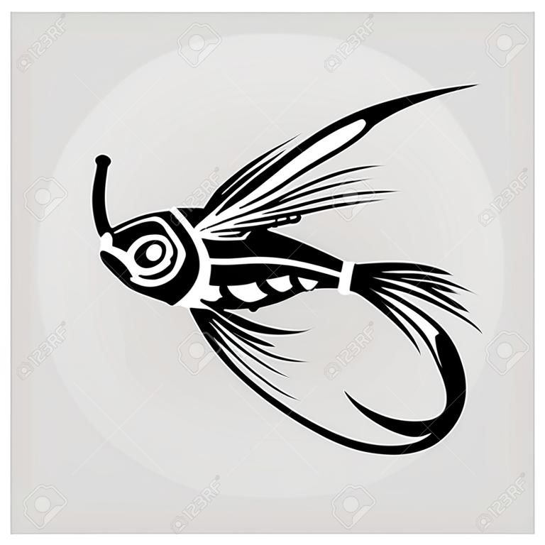 señuelo de la pesca. ilustración vectorial