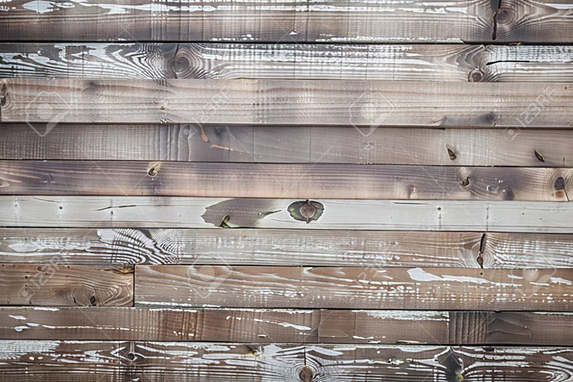 木材的木板損壞老化過程。