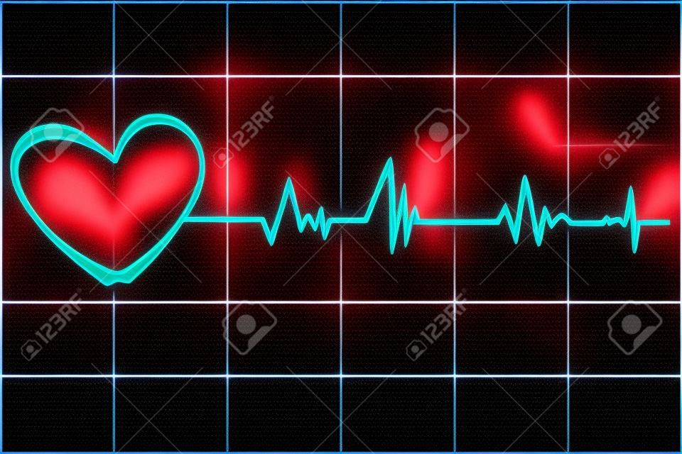 Ilustración de latidos cardíacos