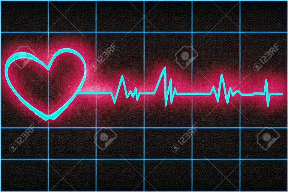Ilustración de latidos cardíacos