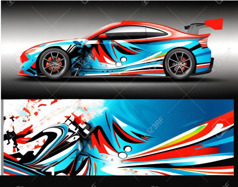 Vector De Design De Envoltório De Carro. Designs De Kit De Fundo De Corrida  De Listra Abstrata Gráfica Para Wrap Veículo Corrida Carro Rally Aventura E  Carpintaria Royalty Free SVG, Cliparts, Vetores