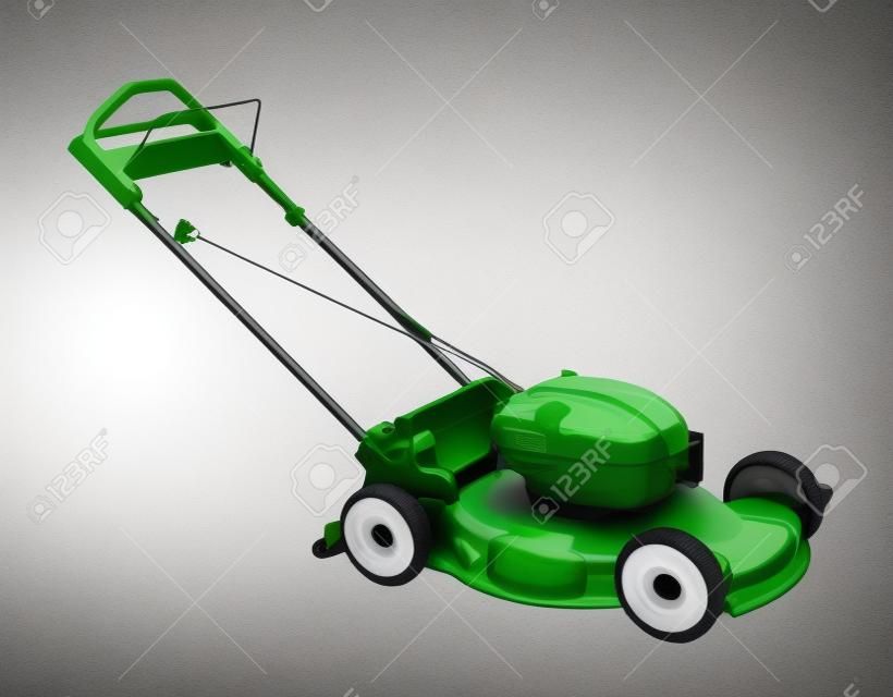 Lawn mower isolated over white background