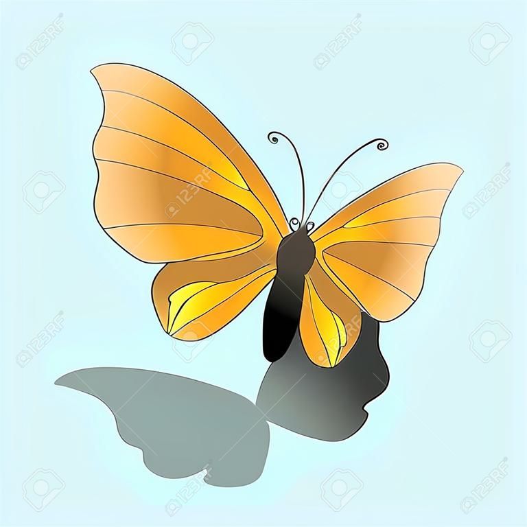 gyönyörű napelemes pillangó